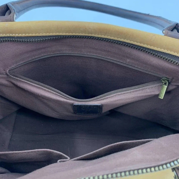 Baseballism Brand Leather and Suede Purse Tote‎ Bag - Picture 6 of 14